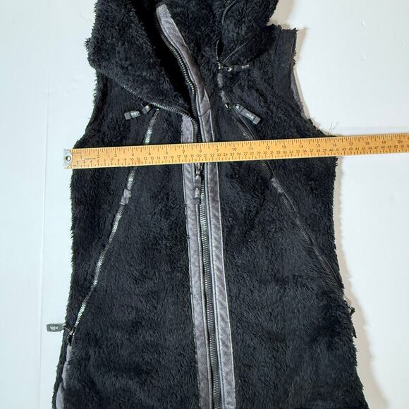 KUHL Flight Vest Women’s XS Black Fleece Zip Front High Collar Outdoor Hiking - Picture 13 of 16